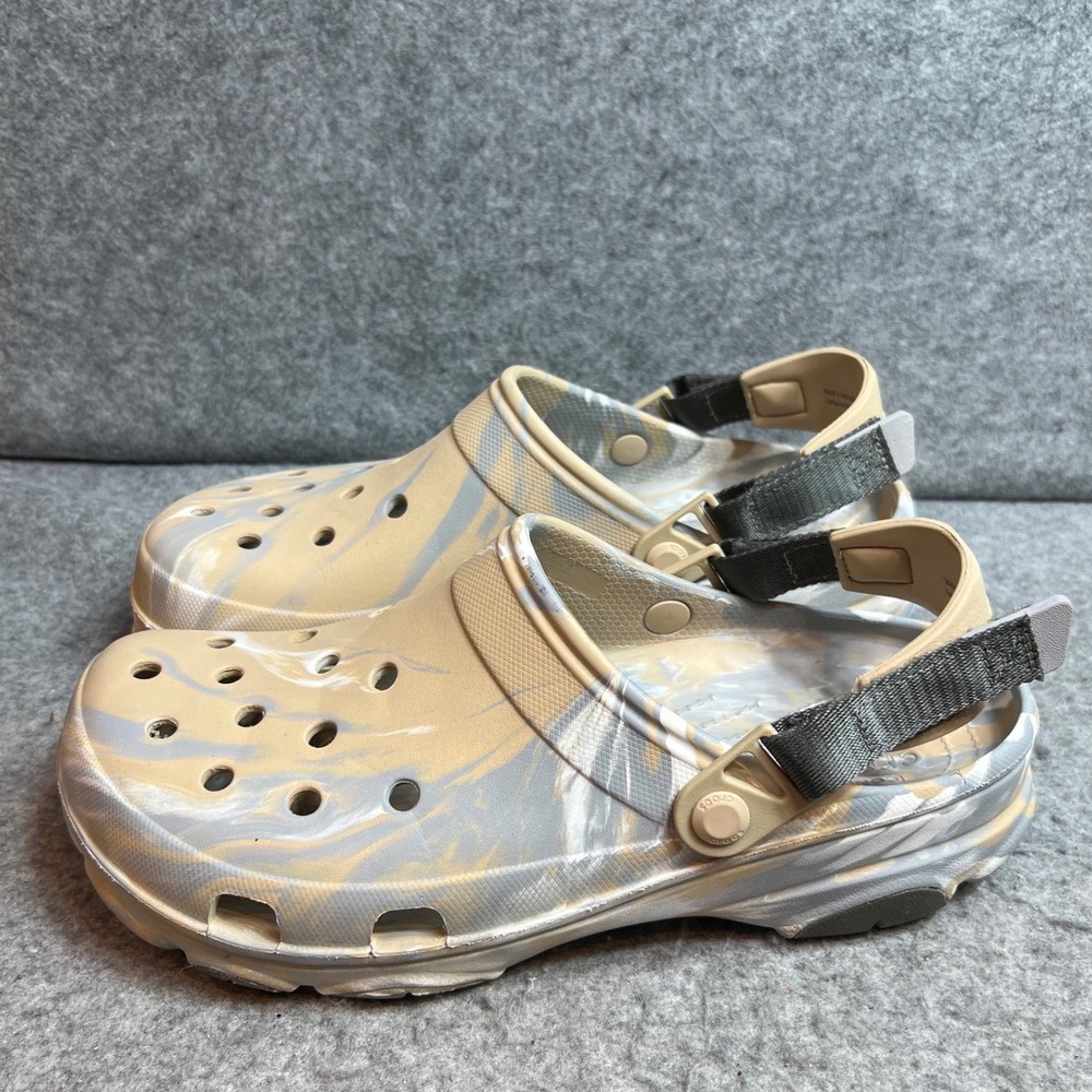 Crocs Classic All-Terrain Clog Mens Size 11 Tan Grey Marble Swirl 206340-260